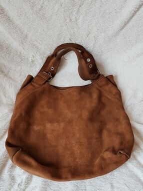 GAP - Suede Hobo Handbag in Brown